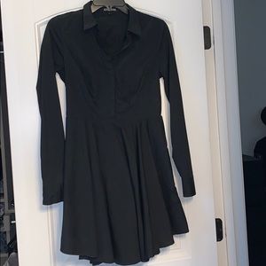 Express black long sleeve dress
